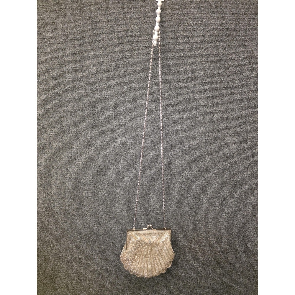 Apt. 9 Beaded Shell Crossbody Bag in Metallic Gold